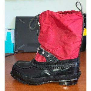 Trax womens Steel Shank Winter Snowmobile Red Black Snow Boots Size US 5